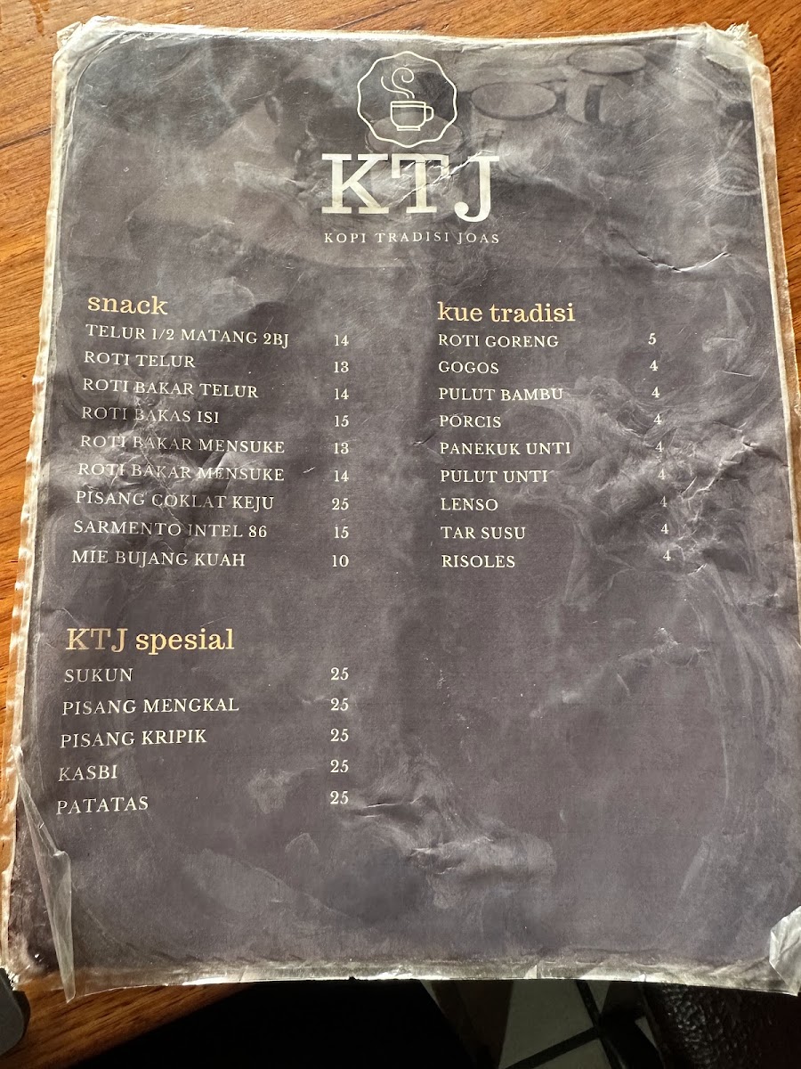 Kopi Tradisi Joas Menu - Image 5